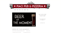 Desktop Screenshot of piacipizza.com